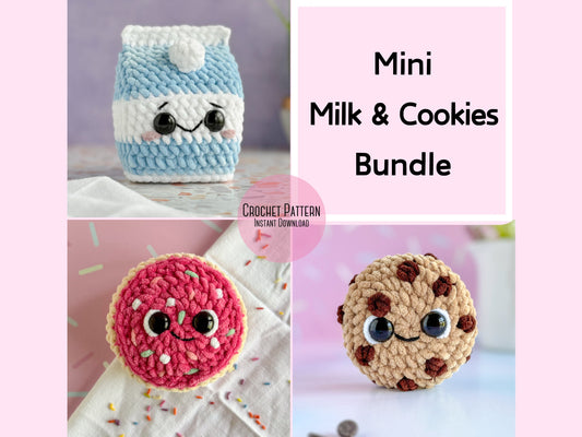 Bundle: Mini Milk and Cookies Crochet Patterns