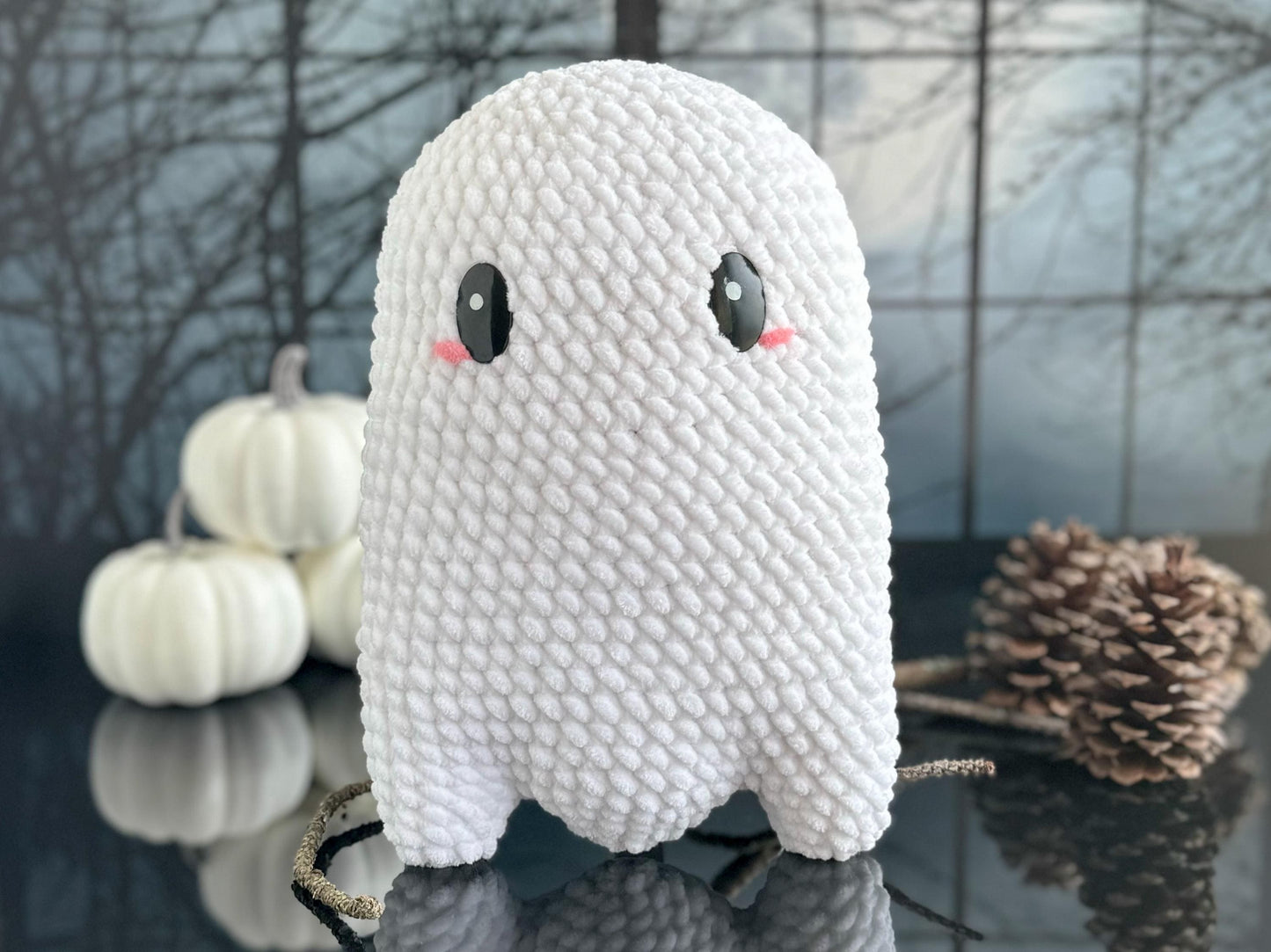 Halloween Big Crochet Pattern Bundle: Ghost, Cauldron, Candy Corn