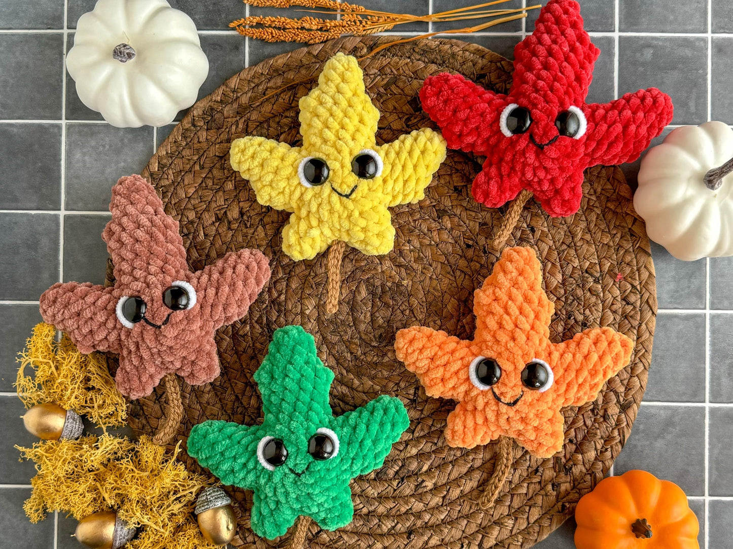 Mini Autumn Leaf Crochet Pattern