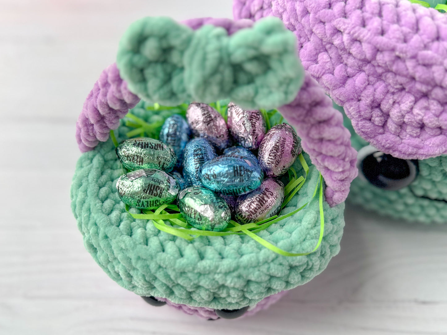 Bundle: Big and Mini Easter Basket Plush Crochet Patterns