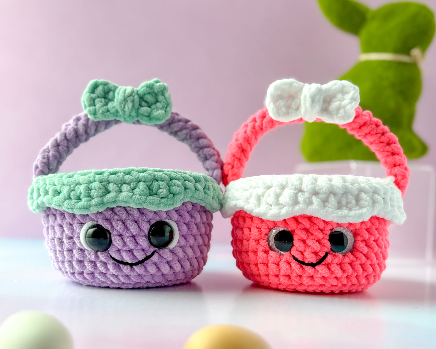 Mini Easter Basket Plush Crochet Pattern