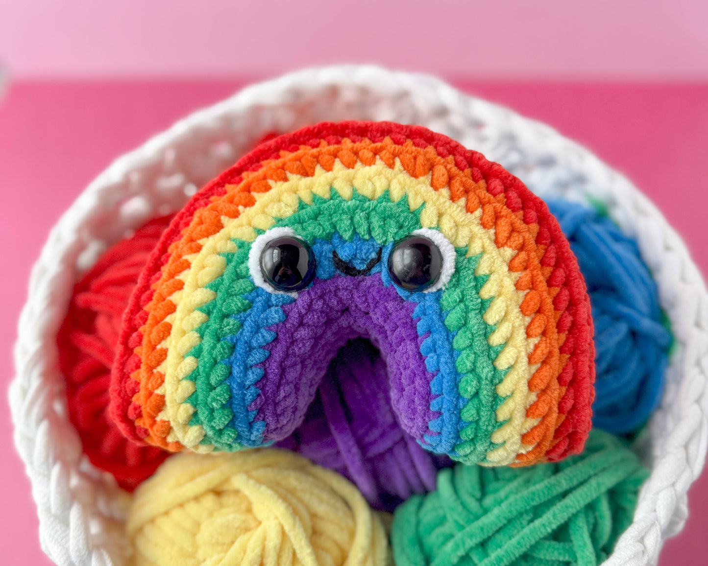 Bundle: Big and Mini Rainbow Crochet Pattern