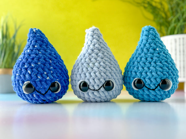 Mini Raindrop Crochet Pattern – Little Baby Rory Crafts