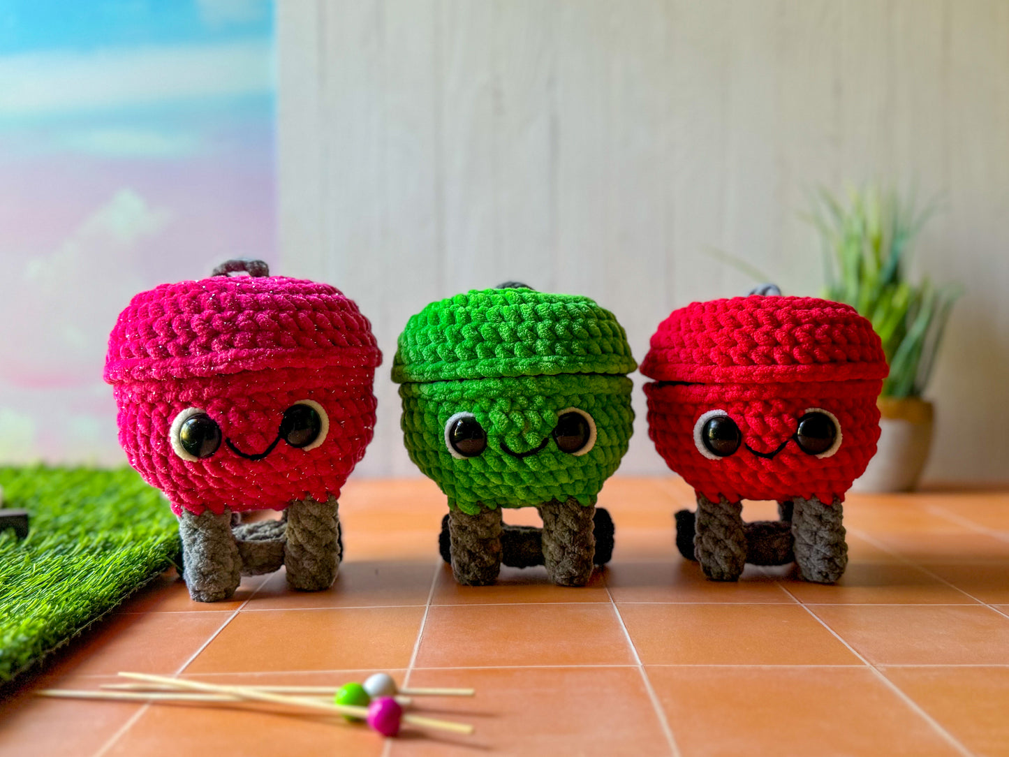 Mini BBQ Grill Crochet Pattern